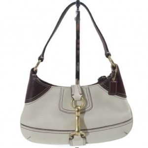 Coach Grained Leather Shoulder Bag W13’X H 9’XD 2.5’ APPROXIMATELY MEASU…